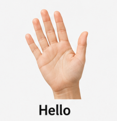 Sign for Hello